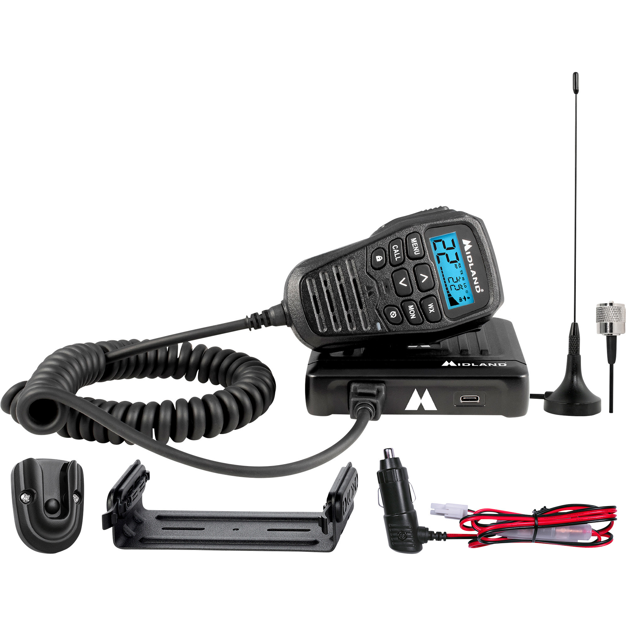 Midland MicroMobile GMRS 2-Way Radio, 40-Mile Range, Model# MXT275